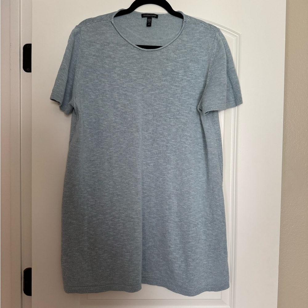 Eileen Fisher Light Blue Knit Top (ONE piece)